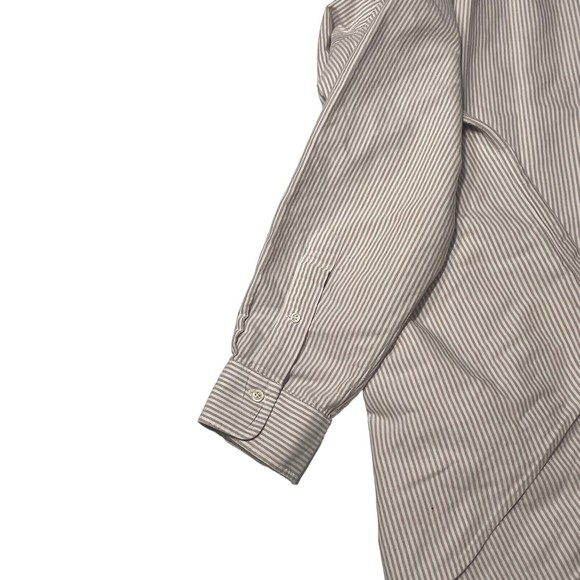 Ralph Lauren mens polo shirt button up cream and white size 16 1/2 -32 - Picture 7 of 13